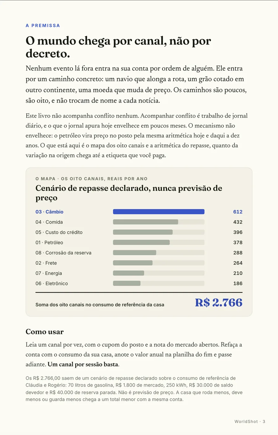 Infográfico: A premissa: evento lá fora não chega por decreto, chega por um dos oito canais