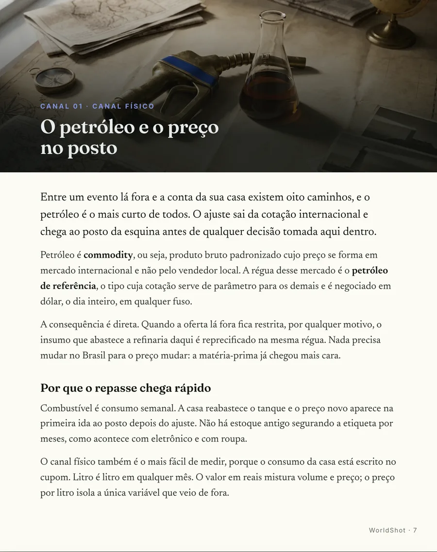 Abertura de canal: Cada canal abre em cena, com o caminho até a etiqueta nomeado